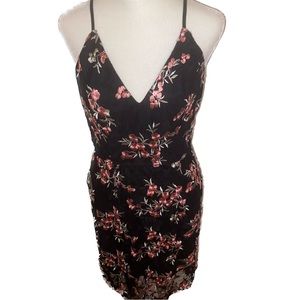 Lulus Floral & Lace Dress